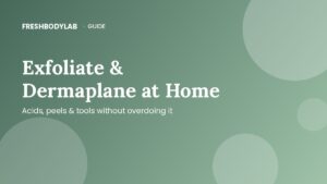 How to Exfoliate & Dermaplane at Home (Safely and Without Overdoing It)